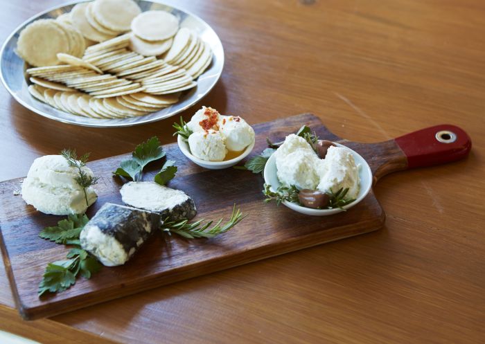 Cheese plate at Binnorie Dairy, Pokolbin, Hunter Valley