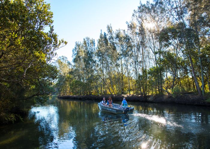 Couple heading out for a day of fishing at Tuross Head, Batemans Bay 