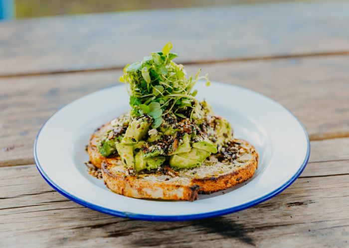 Cubby's Avo Toast at Cubby Bakehouse in The Tweed, North Coast