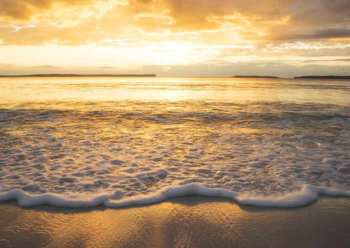 Sunrise over Hyams Beach in Jervis Bay, South Coast