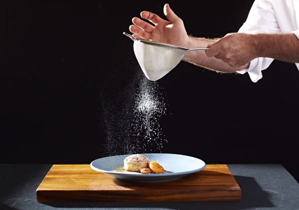 Dessert being prepared at Tonic Restaurant in Millthorpe, Country NSW