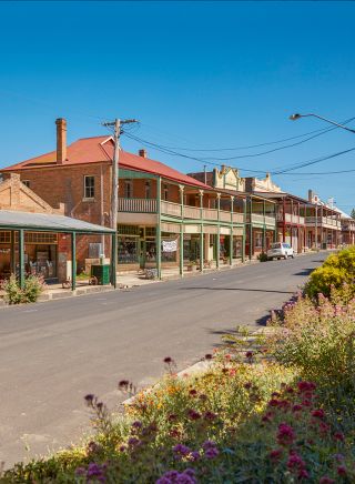 The main street in Milthorpe