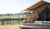 Sunken day bed & private bbq facilities, Relax and enjoy the sunset at Nashdale Lane Glamping Cabin, Orange