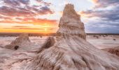 Spectacular outback landscapes showcasing the Walls of China in the World Heritage Mungo National Park