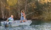 Couple enjoying a day of fishing at Tuross Head, Eurobodalla, South Coast