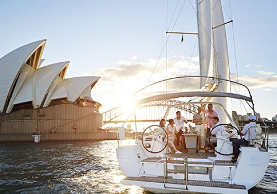 Yacht sailing, Sydney Harbour